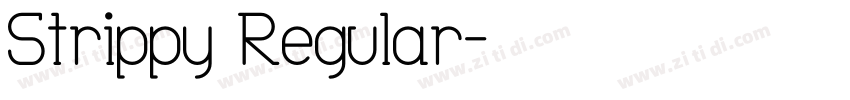 Strippy Regular字体转换
